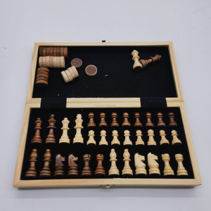 مجموعة شطرنج خشبية فاخرة حديثة للديكور، تصميم أوروبي قابل للطي، لعبة عائلية بأرقام، قطع مغناطيسية - Product Image 3