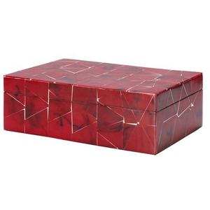 Beautifully Handmade American Style <b>Resin</b> MDF Polished Finish Customizable Color Rectangular Storage Box Set Lametierartz - Product Image 5