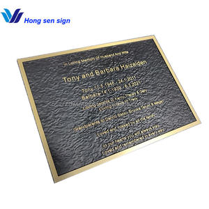 追悼銘板 墓石 出荷準備完了 ホンセン カスタム墓石ロゴ 記念 ブロンズ彫刻 レリーフ ブロンズ銘板 墓地用 - Product Image 4