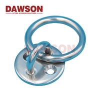 Plaque de fixation diamantée pour pont marin en acier inoxydable poli 304/316