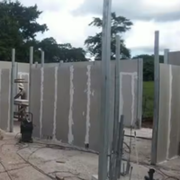 Maison préfabriquée en panneaux ALC à structure en acier |   Bâtiment modulaire écologique anti-corrosion pour usage industriel, résidentiel et parc, durable plus de 5 ans