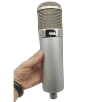 Offre Spéciale usine vente 24cm grand Type droit argent bricolage TF U47 corps de Microphone en métal pour réparation TELEFUNKEN U47