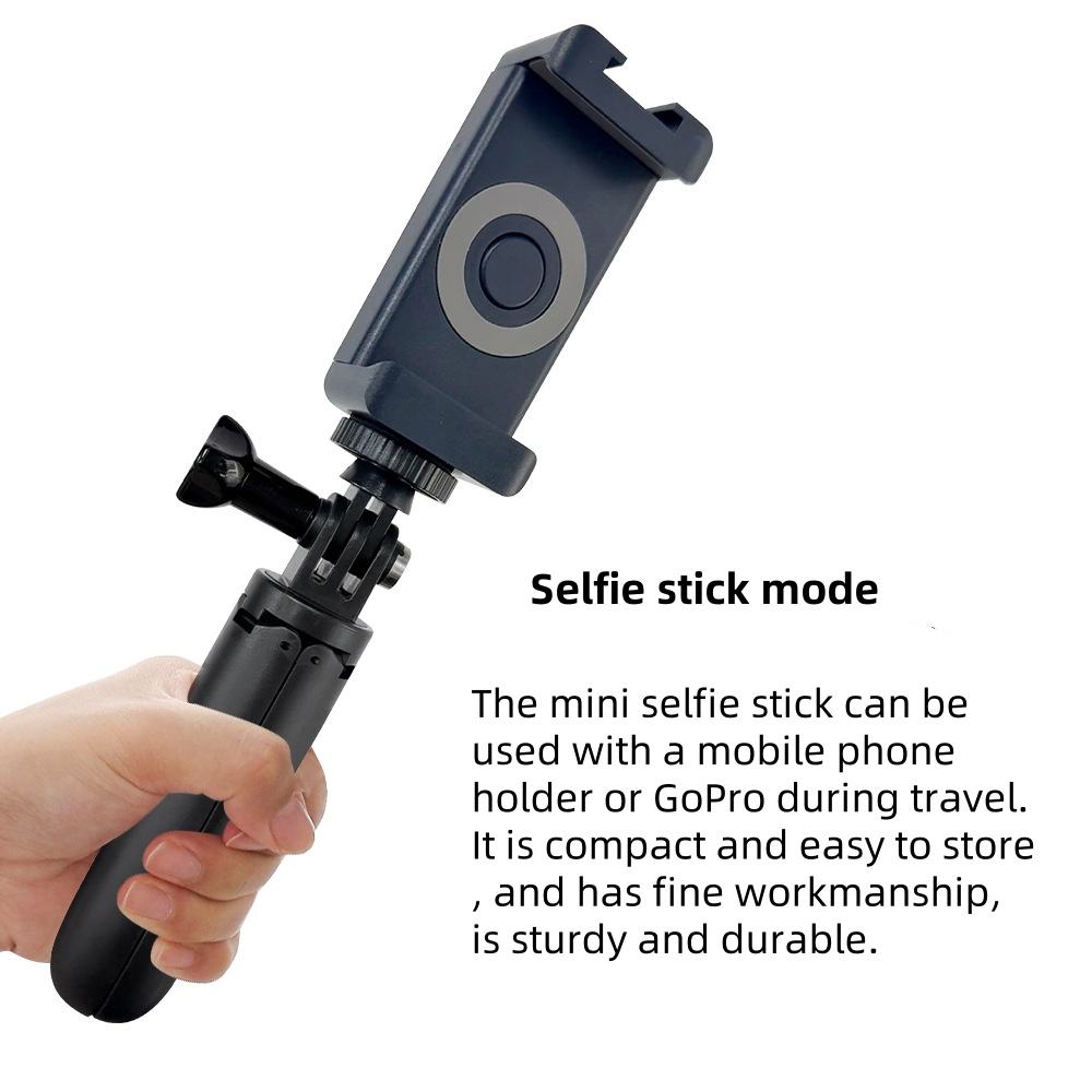 Hongdak for Gopro Accessories Mini Extended Selfie Stick Live Tripod Selfie Stick Induction Telescopic Mobile Phone Clamp