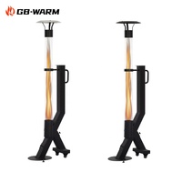 Torches à granulés de bois attrayantes pour l'extérieur, chauffage de patio, poêle à granulés de bois biomasse pour jardin extérieur