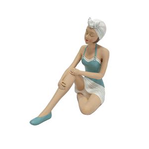 Estatuas Naturales, Moldes de Resina, Artesanía, Escultura de <span class=keywords><strong>Chica</strong></span> Sexy en Traje de Baño en <span class=keywords><strong>la</strong></span> Playa, Figura Decorativa para Habitación - Product Image 1