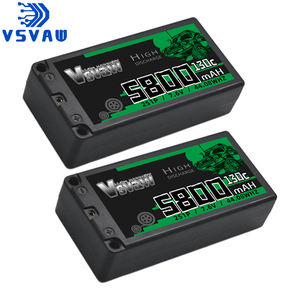 VSVAW 2S HV Lipo baterai 7.6V 5800mAh 130C dengan EC3/T/XT60 konektor untuk RC Buggy Truggy kendaraan mobil truk balap Hobb - Product Image 1