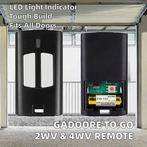 Télécommande de porte de garage Gadoore TO.GO 2WV & 4WV 433 MHz compatible avec le code roulant <span class=keywords><strong>BENINCA</strong></span> pour les garages IO.2WV LO.T2WMR T2 WV T4 - Product Image 2