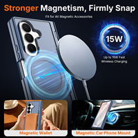 Coque de protection magnétique de qualité avec support arrière dissimulé et protection d'écran souple pour Samsung Z Fold 8 Ultra