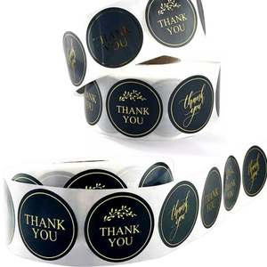 Custom <b>Personalise</b> Logo Etiquette Adhesive <b>Sticker</b> Label - Product Image 1