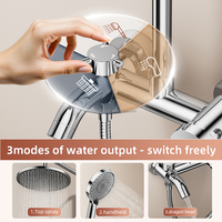 Meilleure vente en stock : Ensemble de douche thermostatique à touches piano, 4 modes, 4 sorties, jet doux, chromé – Le favori d'Europe et d'Amérique