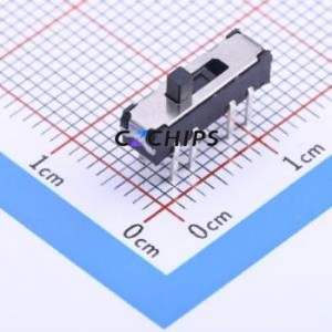 K3-2336D-F1 Slide Switch Through hole Component (THT) Switch Double Pole Three Throw Rectangle Pin Header PC Pin 13mm - Product Image 1