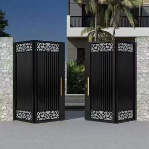 שער נדנדה מודרני מאלומיניום עם פתיחה אוטומטית, עמיד וידידותי לסביבה לשימוש חיצוני בוילות וחצרות - Product Image 5