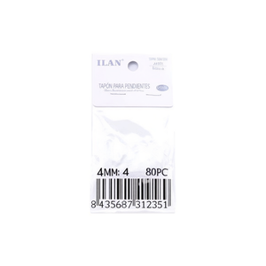 Ilan <b>Earring</b> <b>Backs</b> 4Mm 80Pc For Jewelry Making - Product Image 2