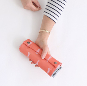 Dễ dàng mang theo có thể gập lại tái sử dụng thân thiện với môi cuộn lên cuộc sống hàng ngày mua sắm hàng tạp hóa Túi - Product Image 5