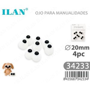 Occhi Artigianali ILAN 20mm 4 Pezzi per Progetti Fai-da-Te - Product Image 1