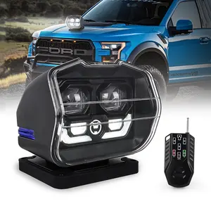 Vehicle Led Light OVOVS 60W Remote Control 12V Car Vehicle Marine Spot Work Light Led Search Lights For Boat Home Vehicle