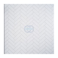 Revêtement mural en PVC blanc imperméable de type marbre, largeur 1 m, populaire au Royaume-Uni, pour salle de bain