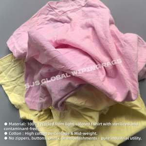 Trapo Industrial 100% Algodón, 25 Kg, 10 Kg, 5 Kg, Trapos de Camiseta de Algodón de Color Claro para Limpieza - Product Image 4