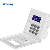 Temporizador Digital 220V 16 Programas 2000W Interruptor de Tiempo Programable Inteligente con Cable Neutro para Luz Ventilador Escuela Hospital