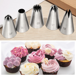 Ujung Piping Krim Rusia Ukuran Khusus untuk Dekorasi Kue/Cupcake, Nozel Piping untuk Menghias Cupcake - Product Image 3