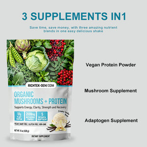 3 in 1ビーガンプロテインパウダーきのこサプリメント保証付きサプリメント200mgきのこブレンドプロテインパウダー - Product Image 4