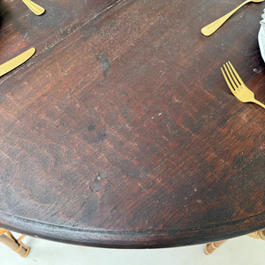 Table à manger en bois design, mobilier de salle à manger de luxe, table spacieuse pour la décoration de la maison, hôtel, restaurant, café - Product Image 6