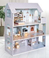 Nouveau bricolage de haute qualité maisons de poupée en bois Mini modèle jouet semblant jouer meubles 3D Style de mode pour les filles KB0245