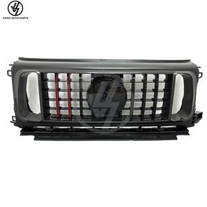 Calandre avant complète en fibre de carbone sèche style R pour Mercedes Benz Classe G W464 G500 AMG G63 2019-2024 - Product Image 1