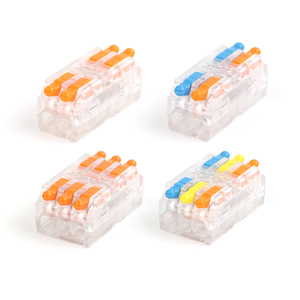 Tự làm đi trong suốt dây kết nối 222 223 nhỏ gọn dây dẫn SPL Mini Push-in khối thiết bị đầu cuối cá<span class=keywords><strong>p</strong></span> nối cho <span class=keywords><strong>LED</strong></span> ánh sáng Conector - Product Image 1