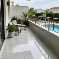 600x1200mm Hochtransparente Glasierte Porzellanfliesen Weißer Marmor Glänzende Wand- und Bodenfliesen Säurebeständig Modern für Halle Hotel Villa