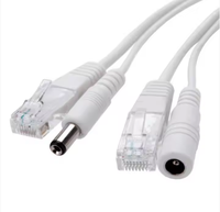 Módulo de fuente de alimentación del inyector Poe Splitter Rj45 12-48V Cable Poe Cable adaptador de alimentación pasiva a través de Ethernet