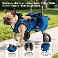 Fauteuil roulant réglable pour chien, chariot de mobilité pour pattes arrière, pour chiens handicapés, âgés ou en réadaptation post-chirurgicale