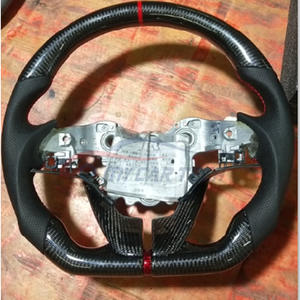 Volante Deportivo de Fibra de Carbono 100% Real de Gran Venta para <span class=keywords><strong>Hyundai</strong></span> Palisade SantaFe Tucson Encino <span class=keywords><strong>I30</strong></span> I10 Veloster Mistra - Product Image 2