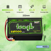 Высоконадежный твердотельный аккумулятор большой емкости 6S 22.2V 68Ah 68000mAh 3C/5C 400Wh/Kg для промышленных грузовых дронов