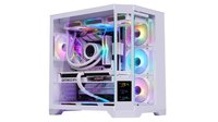 LY New Factory Lcd Gaming Computer Case 3 Glass Matx/ATX Motherboard case Venta caliente Rgb Fans Gaming case con pantalla