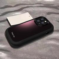 Étui en silicone PC peint violet dégradé haut de gamme pour Apple 16 Pro Max 13 12 h 15 téléphones mobiles Compatible Iphone 14 couverture
