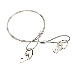 AISI Standard in acciaio inox cavo di sicurezza telaio filo di acciaio zincato corda D-anelli di sospensione filo di saldatura produzione - Product Image 1