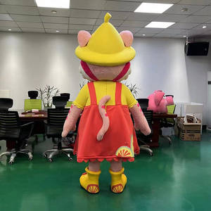 ازياء القط الكرتونية المخصصة 3d تصميم فقاعة منحوت الكرتون الحيوان التميمة دمية الدعائم المعارض - Product Image 3