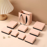 Boîte à bijoux en papier kraft mini écologique, réutilisable, avec tiroir, pour collier et bague, emballage recyclable