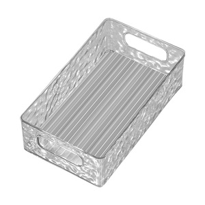 Rectangular Storage <b>Box</b> Thickened Glacier Transparent Gray Multi Compartment Organizer For Desktop Home <b>Makeup</b> Stationery - Product Image 5