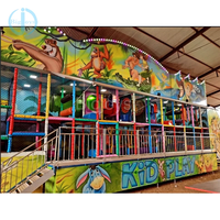Équipement de divertissement extérieur mobile personnalisable avec remorque pour enfants en promotion