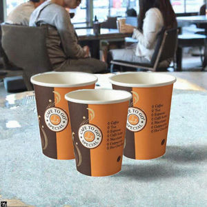 Gobelets en papier kraft à paroi simple imprimés sur mesure pour boissons chaudes avec logo 8oz 12oz 14oz 6oz Gobelets jetables pour café et thé à emporter - Product Image 3