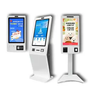 21.5" 32" Self-service Ordering Touch Screen Terminal Commercial LCD Display Kiosk For Self Payment And QR Code Scanning