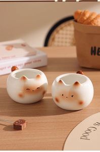 แก้วกาแฟเซรามิคลายแมวสยามสุดสร้างสรรค์ สีสันสดใส น่ารัก เหมาะสำหรับดื่มน้ำชายามบ่าย ปลอดภัยสำหรับเครื่องล้างจาน และดีไซน์หรูหรา - Product Image 5
