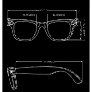 INMO AI Smart Glasses 2K Resolution Voice <b>Control</b> <b>Phone</b> Call Plastic Titanium Frame Single Camera Type-C Charging - Product Image 5