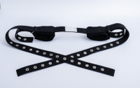 Cinturón de sujeción de Control magnético resistente a cortes de extremidades de tobillo doble cinturón de inmovilización de piernas hebilla magnética faja de piernas psiquiatría