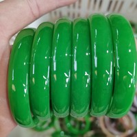 Bracelet jonc plat rond en verre pour femme, multicolore, bijoux fantaisie, cadeau pour diffusion en direct et fournisseur pour vendeurs de rue