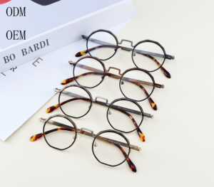 Fabriek Direct Schattige Vintage Roestvrij Full <span class=keywords><strong>Frame</strong></span> Unisex Leesbril Print Patroon Diamant Gezicht Vorm Blauw Licht Bescherming - Product Image 1