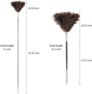 Plumeau à manche en bois pour le nettoyage des canapés et l'élimination de la poussière domestique - Product Image 2