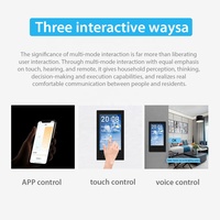 Panneau de commande central intelligent Tuya de 4 pouces US, passerelle ZigBee, interrupteur d'éclairage, panneau de commande multifonctionnel à écran tactile pour maison intelligente